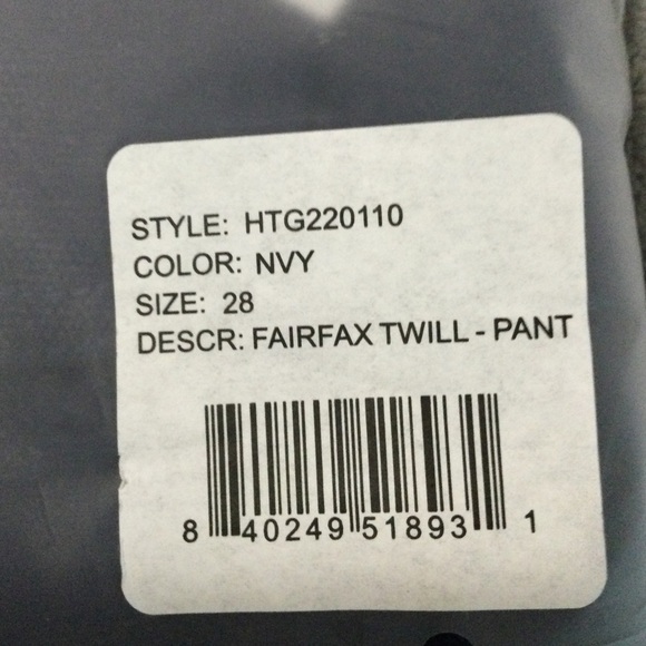 Honor the Gift Fairfax Twill Navy Pants Size 28 - Picture 7 of 12